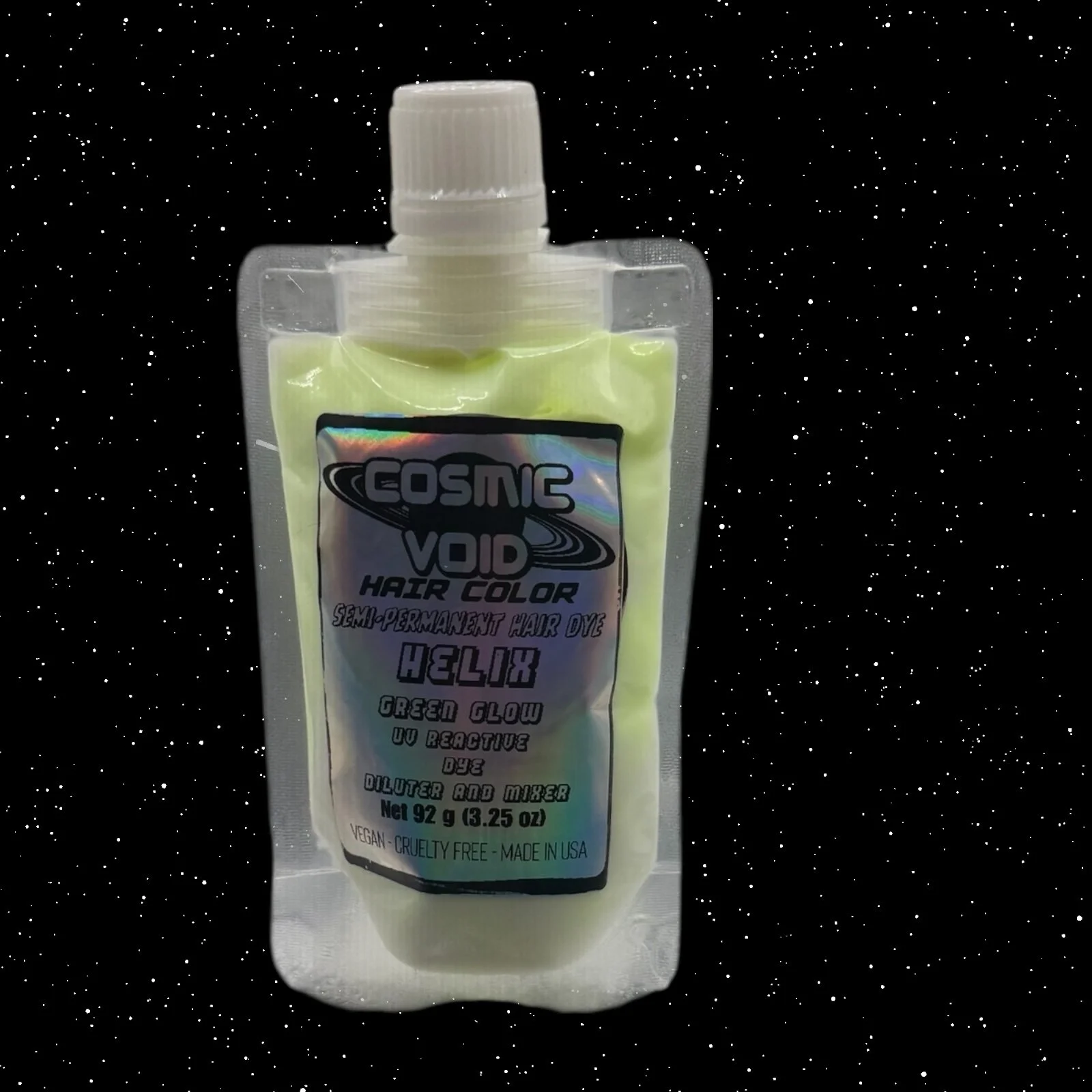 HELIX* PREMIUM UV REACTIVE CLEAR TO GREEN SEMI PERMANENT HAIR DYE